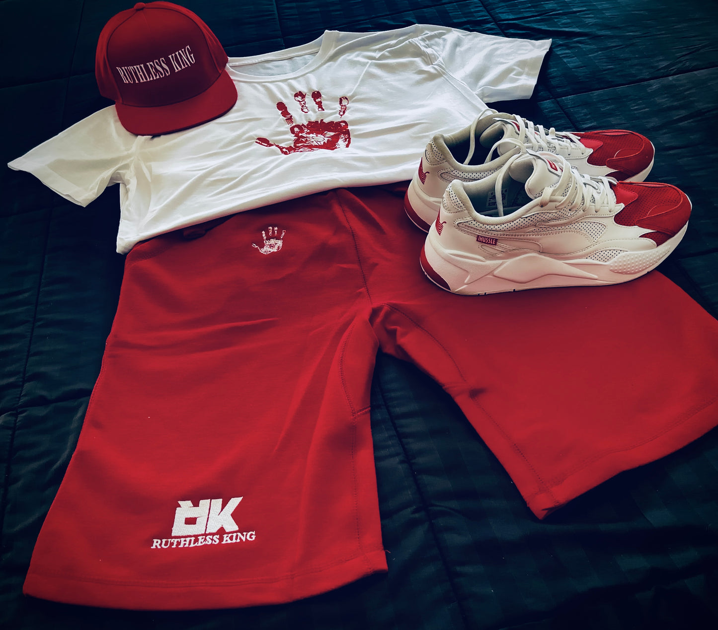 RK Short set- Red/White